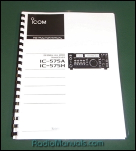 Icom IC-575A/H Instruction Manual